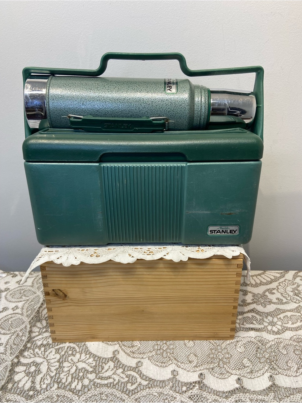 Vintage Stanley Aladdin Lunch Box Cooler Vacuum Thermos Bottle Combo Set